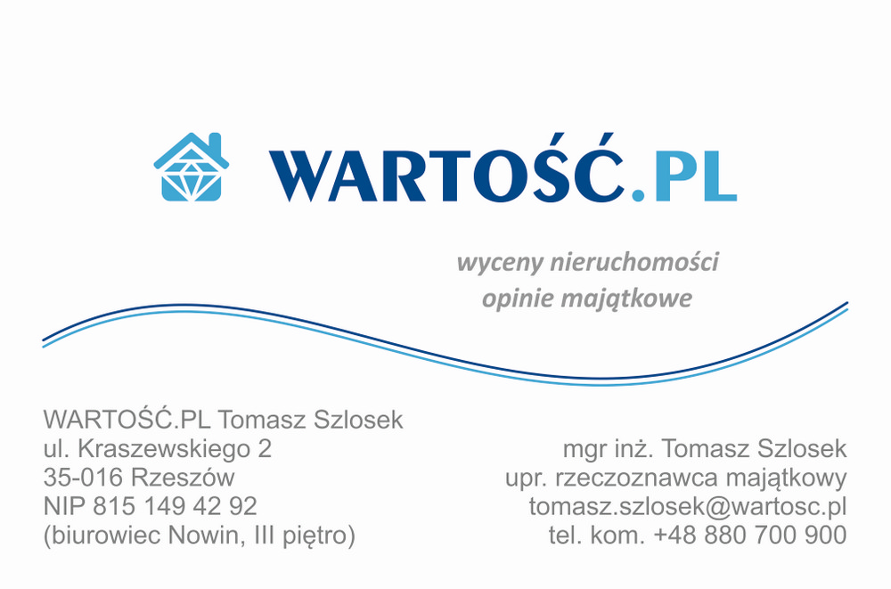 Wizytówka WARTOŚĆ.PL Tomasz Szlosek